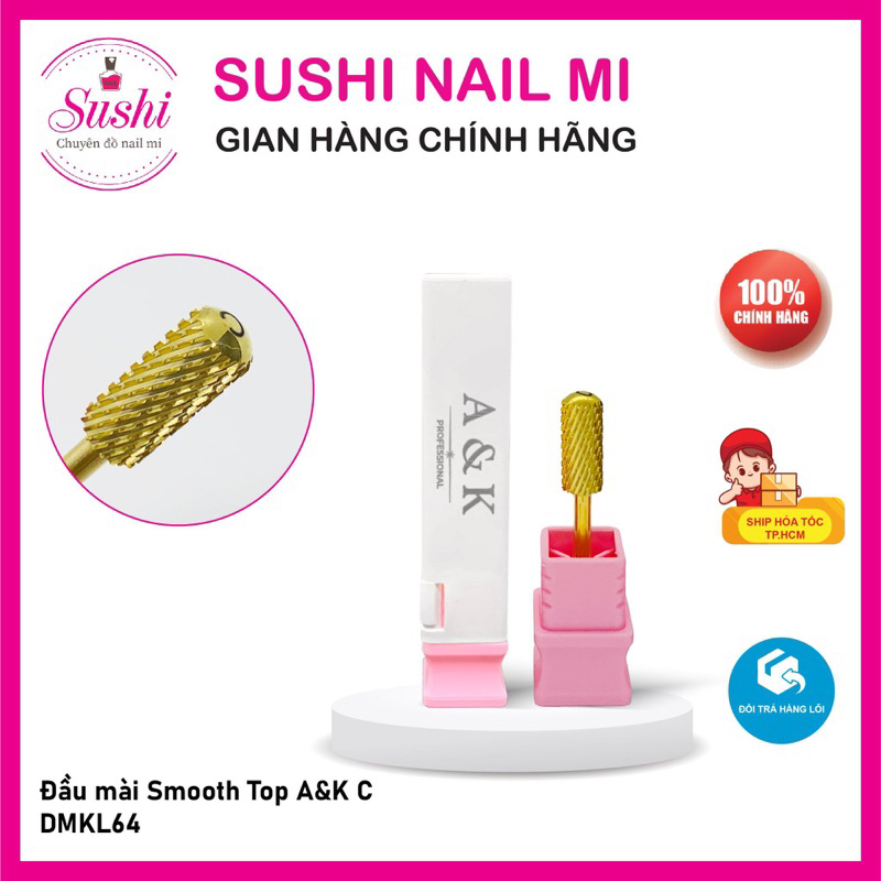 Đầu mài Smooth top AK USA chuyên dụng mài móng - Sushi nail mi