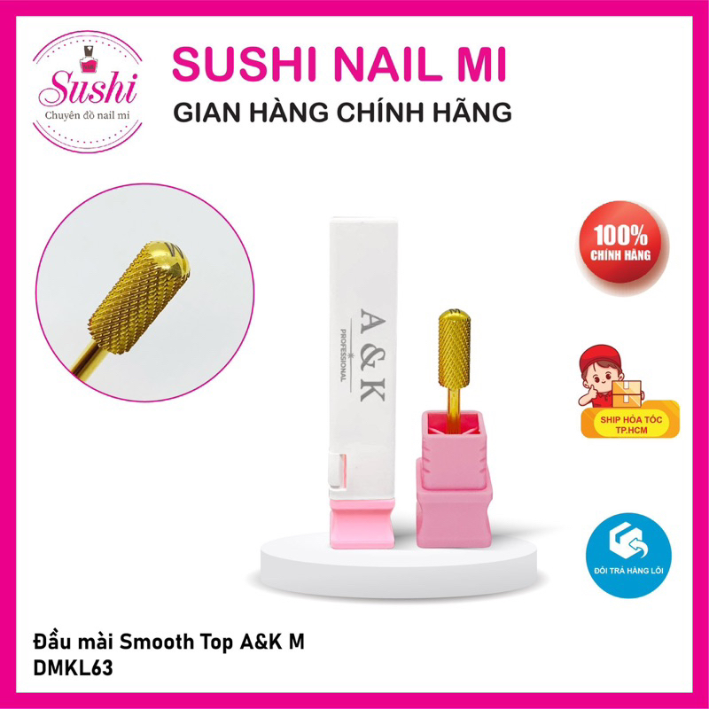 Đầu mài Smooth top AK USA chuyên dụng mài móng - Sushi nail mi