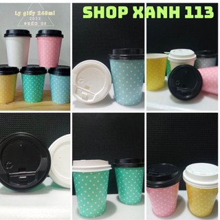 💟❤️50ly giấy và nắp nhieu mau khach lua 240ml😇💥💝