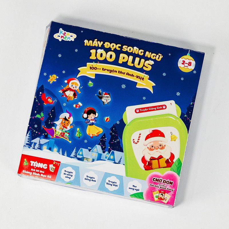 Máy đọc truyện song ngữ 100 truyện thơ Anh Việt chính hãng Kennen bảo hành 6 tháng