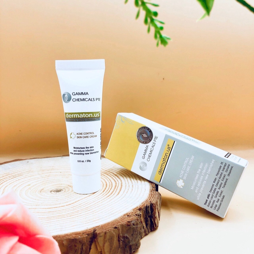 Kem ngừa mụn thâm Dermaton US Gamma Chemicals, giảm sẹo mụn trứng cá từ thảo dược
