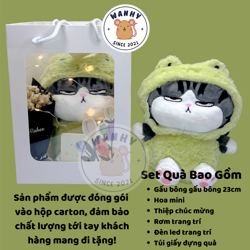 Combo quà tặng sinh nhật bạn trai gái, nam nữ noel, combo gấu bông đẹp