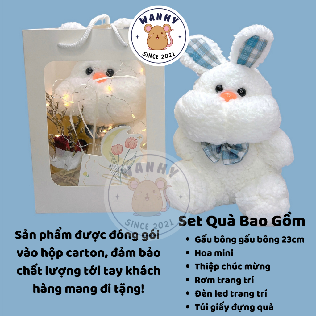 Combo quà tặng sinh nhật bạn trai gái, nam nữ noel, combo gấu bông đẹp