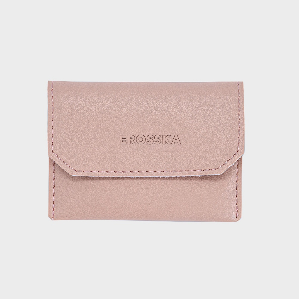 Ví da nữ đựng thẻ cầm tay thời trang Erosska màu ngẫu nhiên - VIMINI