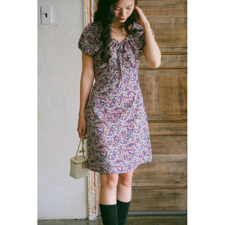 Cỏ Lau - Đầm cổ rút tay con Maddie Dress