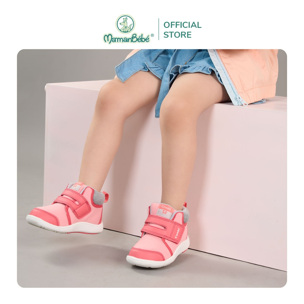 Giày cao cổ Combi S-Go đế định hình B2001 màu hồng Pinky