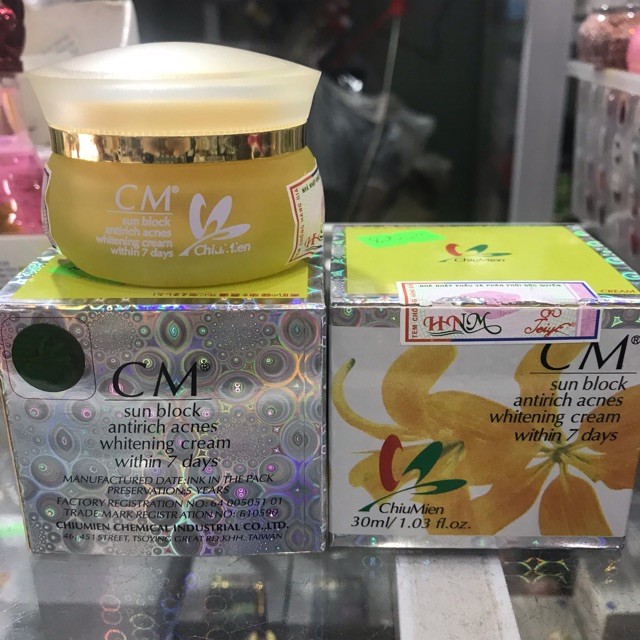 Kem CM ChiuMien dưỡng trắng da, giảm mụn, chống lão hoá 30g