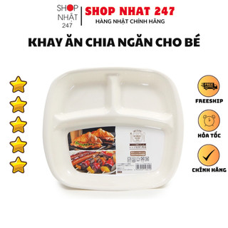 [Hỏa Tốc HN] Khay ăn chia 3 ngăn cho bé Nakaya NỘI ĐỊA NHẬT BẢN