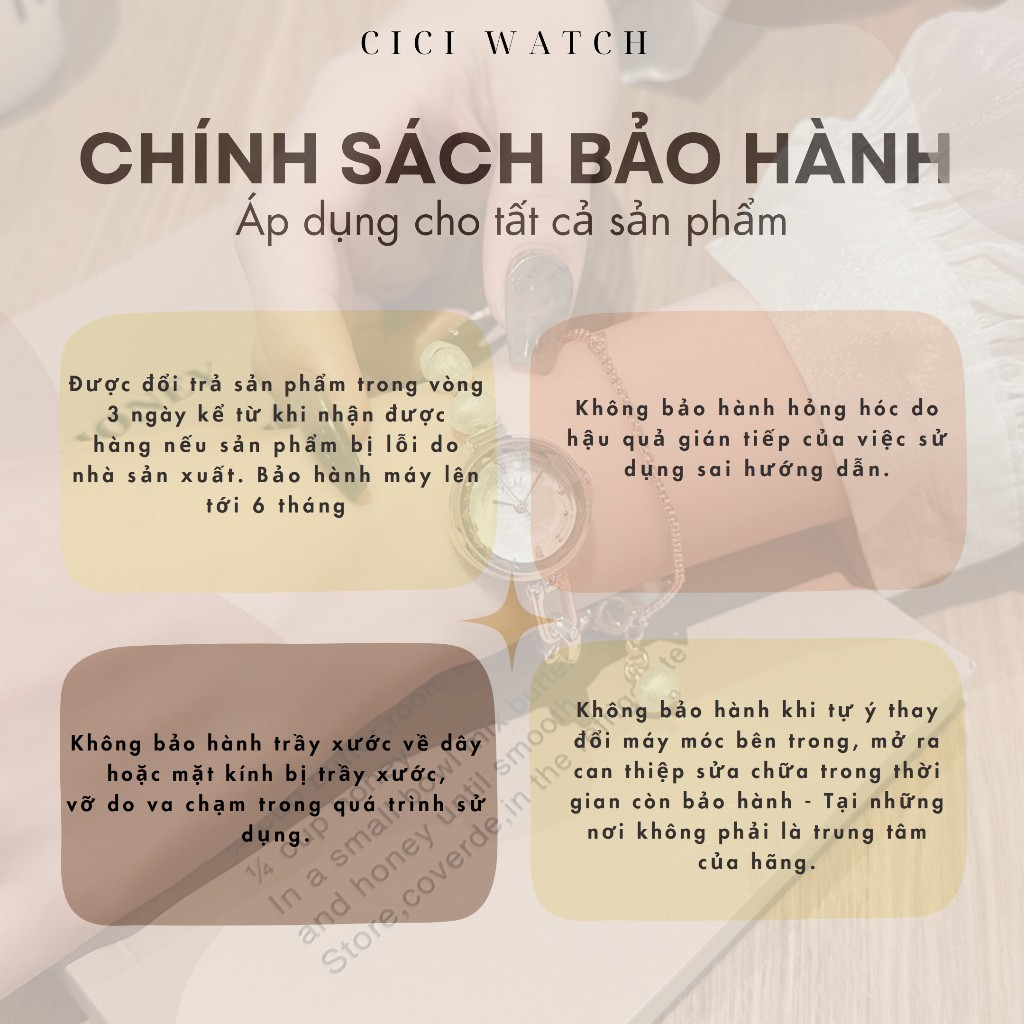 Đồng Hồ Nữ Đeo Tay Mặt Nhỏ Dây Kim Loại Đính Đá Tinh Tế Hàng Chính Hãng - Dây Rút Chắc Chắn SKHL 2600- BH 6 Tháng