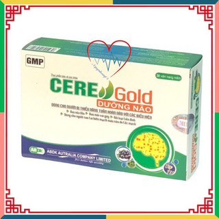 CERE DƯỠNG NÃO Gold   - Hộp 30 viên – Dùng Cho Người Đau Nửa Đầu Vai Gáy