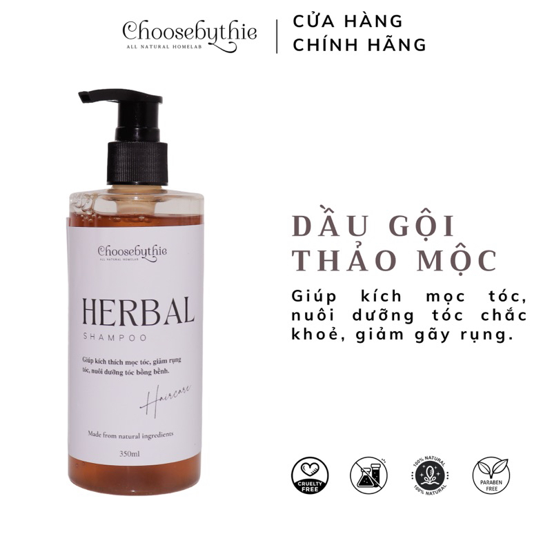 Dầu gội thảo mộc Herbal Shampoo kích thích mọc tóc, ngăn ngừa tóc rụng