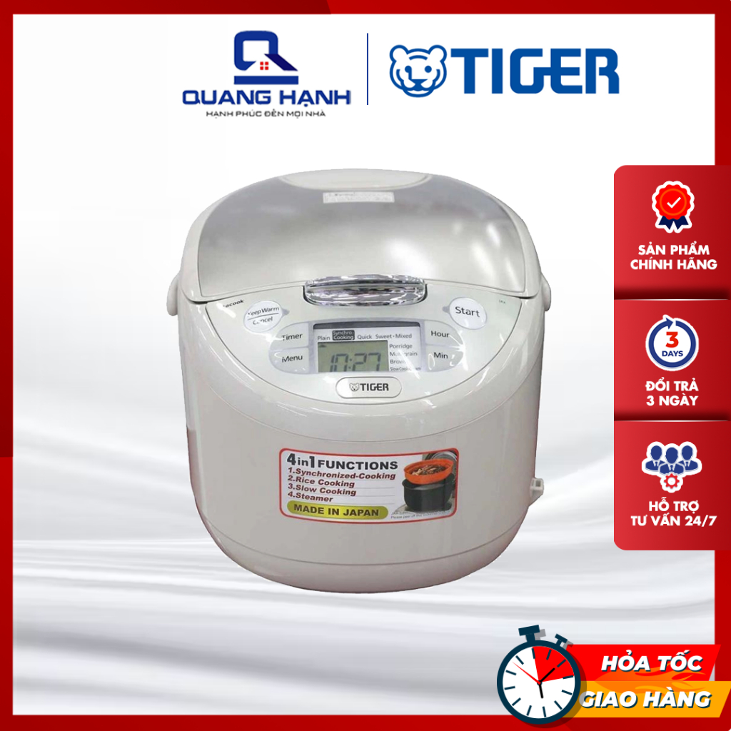 Nồi Cơm Điện Tử Tiger JAX-S18W 1.8L [Sản xuất tại Nhật Bản]