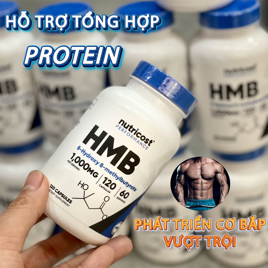 NUTRICOST HMB 1000MG 120 VIÊN | Hỗ Trợ Tăng Đề Kháng, Duy Trì Cơ Bắp