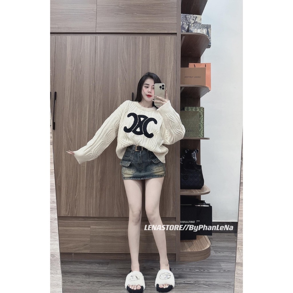 Áo len chữ X hot hit