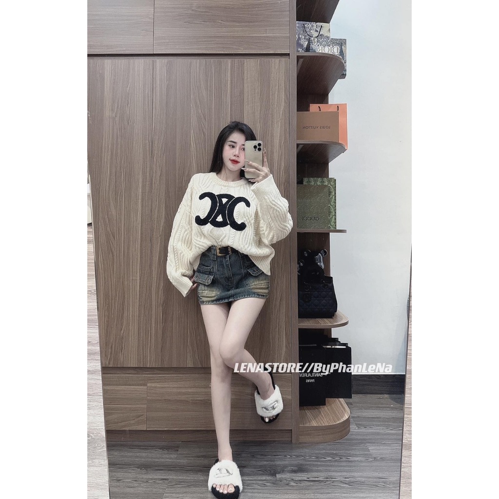 Áo len chữ X hot hit