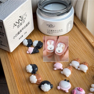 Gel khô nặn hình annies trắng