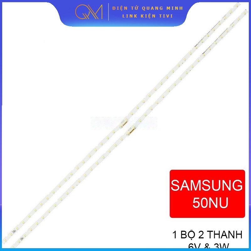 Thanh LED Tivi samsung 50NU - Lắp zin tivi samsung 50NU các đời - 1 bộ 2 thanh (LED mới 100% nhà máy)