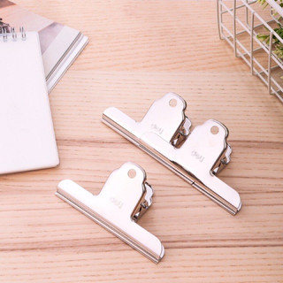 Kẹp inox deli 9531 / 9532 / 9533 - kẹp tài liệu inox cỡ 76mm / 102mm / 145mm