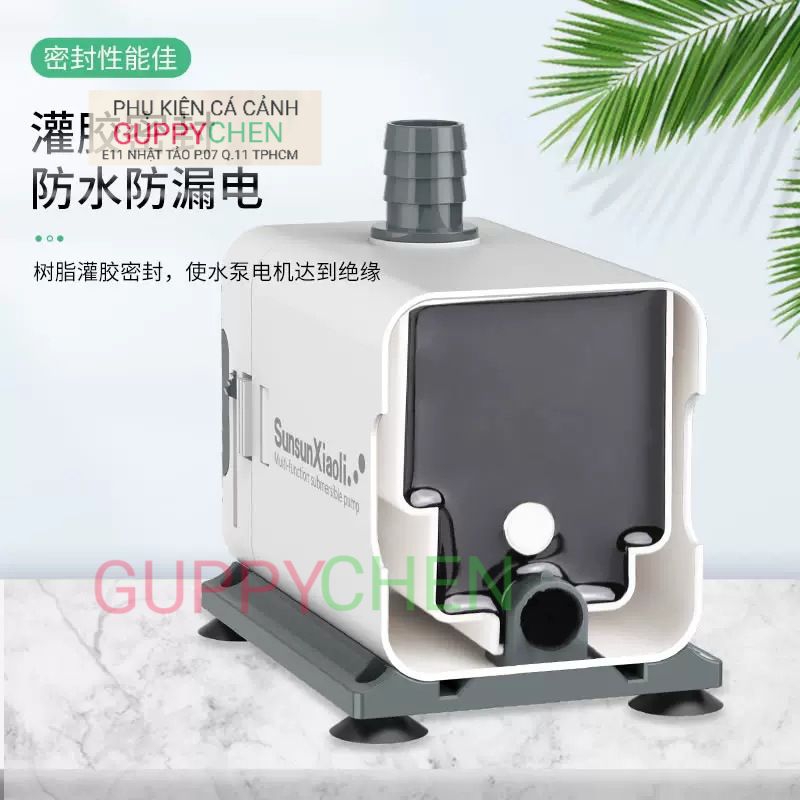 Máy Bơm Chìm Cao Cấp SUNSUN XIAOLI XQP-500, XQP-1000, XQP-1500,XQP-2500, XQP-3500 - Nhỏ Gọn Siêu Êm Dùng Cho Hồ Cá