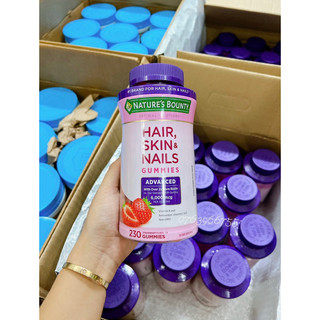 Kẹo dẻo dưỡng tóc, da và móng Nature's Bounty Hair, Skin and Nails Gummies 230 viên