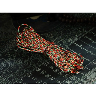 Dây chỉ ngũ sắc tết vòng tay dạng sợi handmade Từ ấn độ (Tây Tạng)