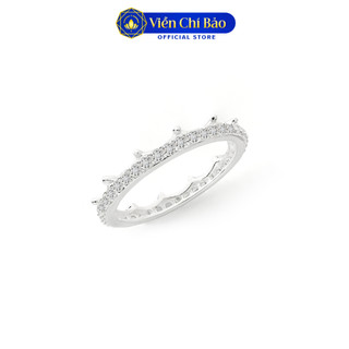 Nhẫn bạc nữ Queen Crown Vương miện đính đá chất liệu bạc 925 - Viễn Chí Bảo N400597