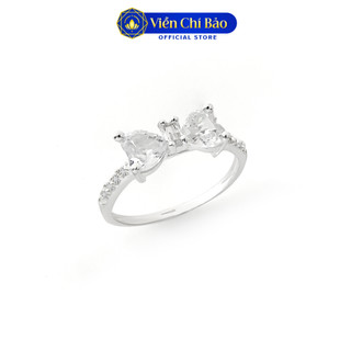 Nhẫn bạc nữ Hình nơ đính đá xinh xắn chất liệu bạc 925 - Viễn Chí Bảo N400354