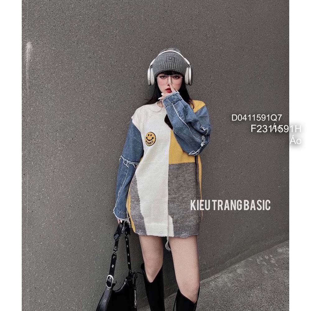 Áo len phối màu tay bò hàng QC! | Trans Store