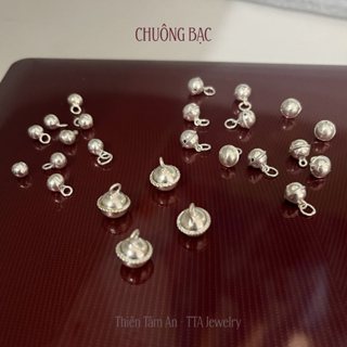  Chuông Bạc có size nhiều kích cỡ - Charm vòng tay lắc tay vòng chân lắc chân - Phụ kiện TTA Jewelry 