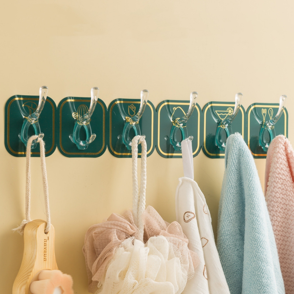 Móc dán tường chịu lực siêu dính, Móc gắn tường có thể tách rời - Móc Treo Quần Áo, Khăn, Đồ Dùng Nhà Bếp, Tiện Ích