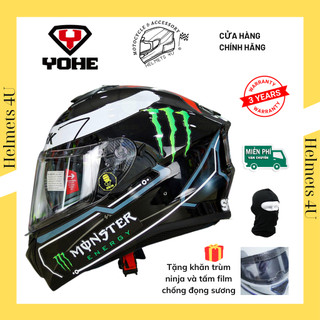 Mũ bảo hiểm fullface YOHE 981 dán tem decal Shark Lorenzo - Helmets 4U