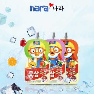 Nước Hồng Sâm Trái Cây Pororo Paldo Hàn Quốc 100ml (3 Vị)