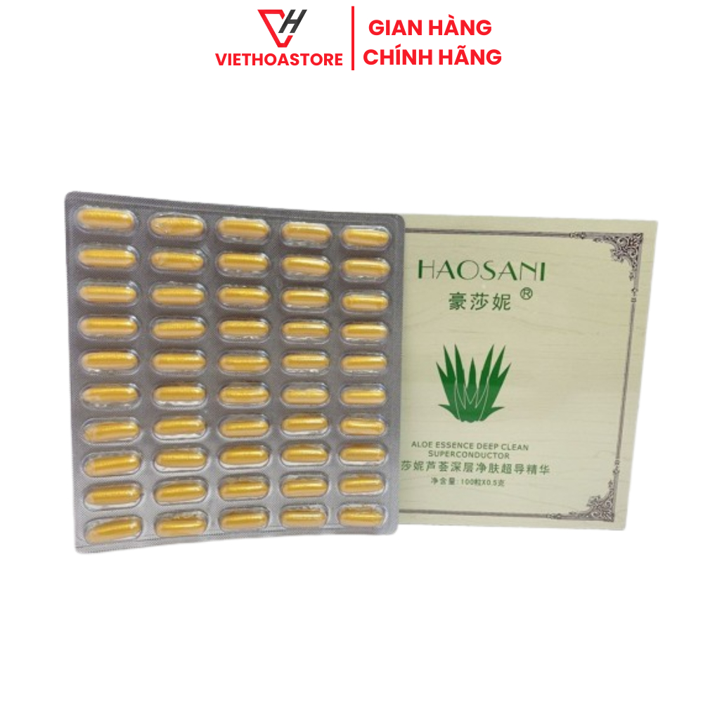 Viên Thải Chì Độc Tố, Viên Thải Chì Haosani Hộp 50 viên, 100 Viên Cho Mặt