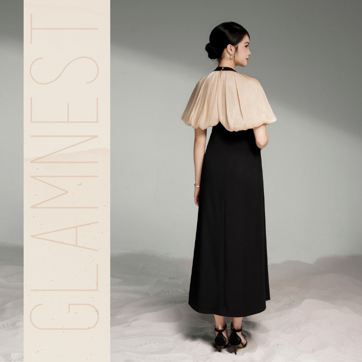 Đầm Bầu Dự Tiệc Thu Đông Xinh Bigsize Váy Bầu Công Sở Thiết Kế Cao Cấp Glam Nest VD040