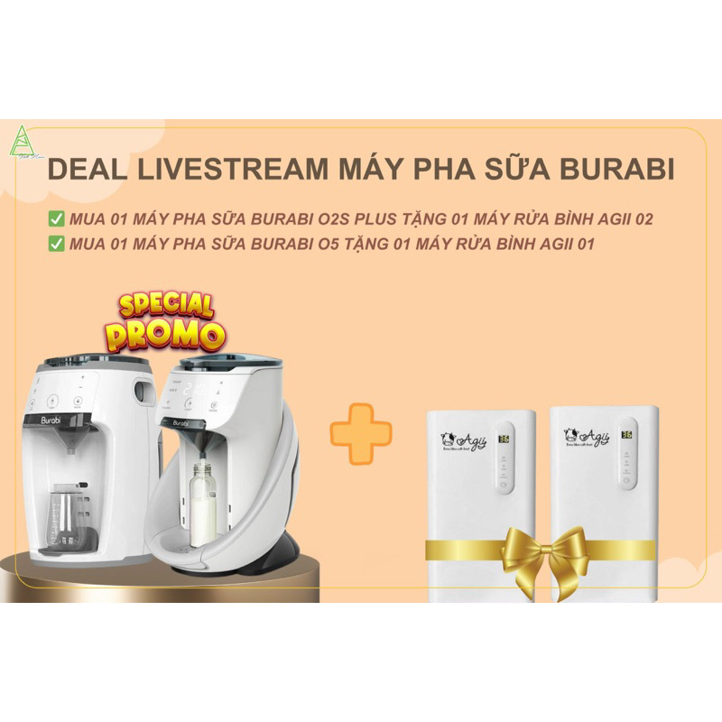 Máy Pha Sữa Thông Minh BURABI Plus – Pha được 35- 70 độ - BH 1 đổi 1