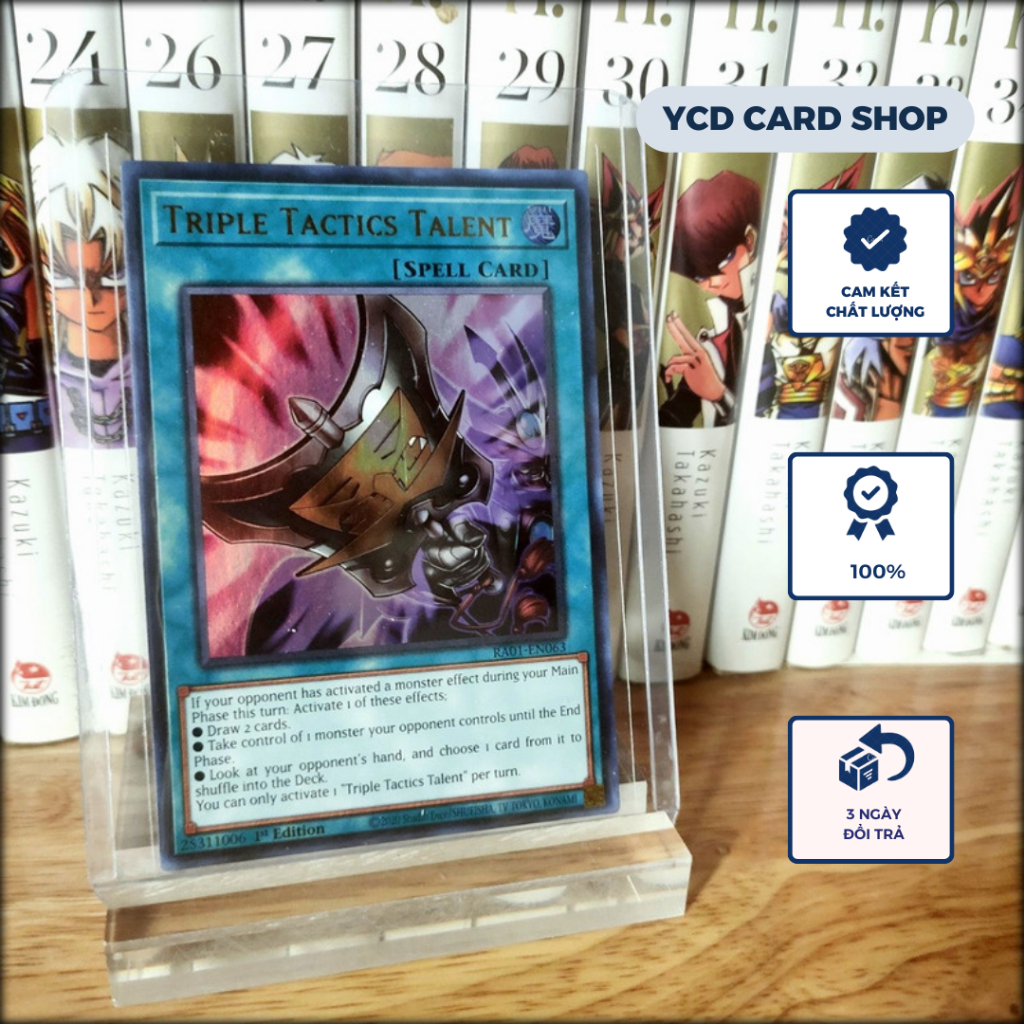 Thẻ bài Yugioh Chính Hãng Triple Tactics Talent