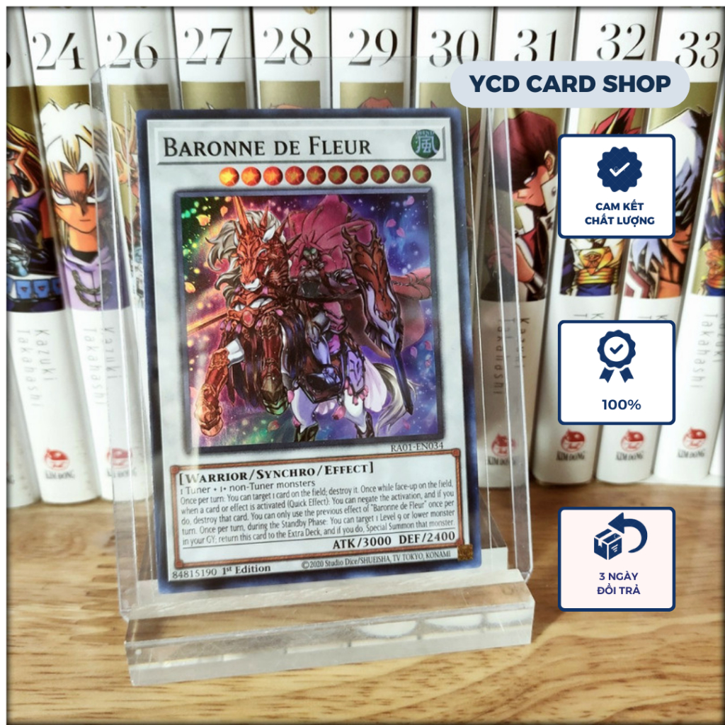 [YCDcardgame] Thẻ bài Yugioh Chính Hãng Baronne de Fleur