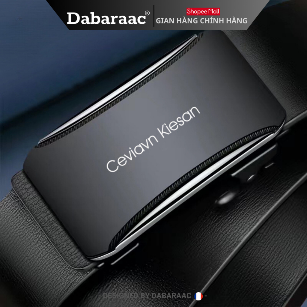 Thắt lưng nam Dabaraac da cao cấp khóa kim loại tự động không gỉ - Cam kết 1 đổi 1 bảo hành 12 tháng TL72