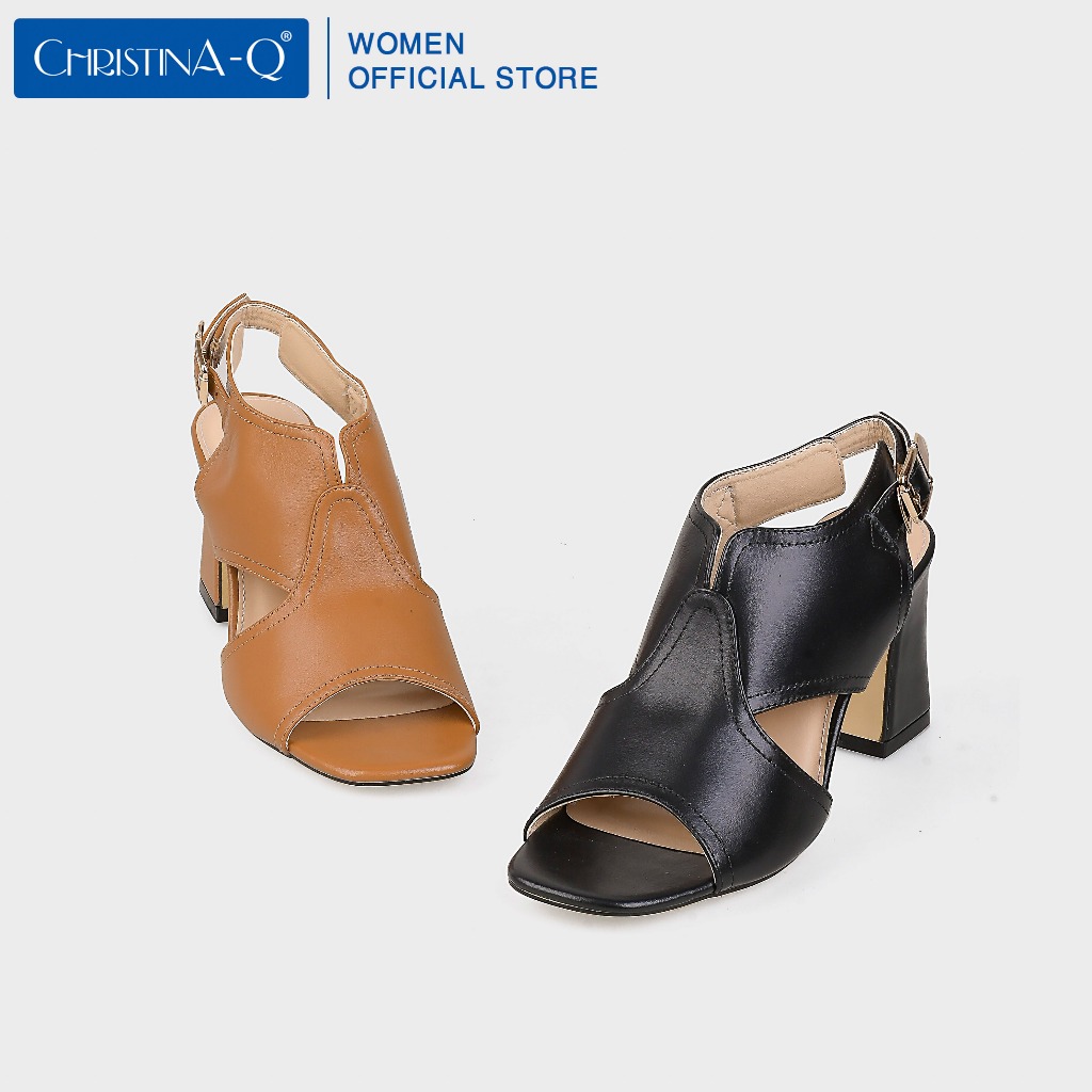 Giày Sandals Nữ Gót Trụ ChristinA-Q XDN325