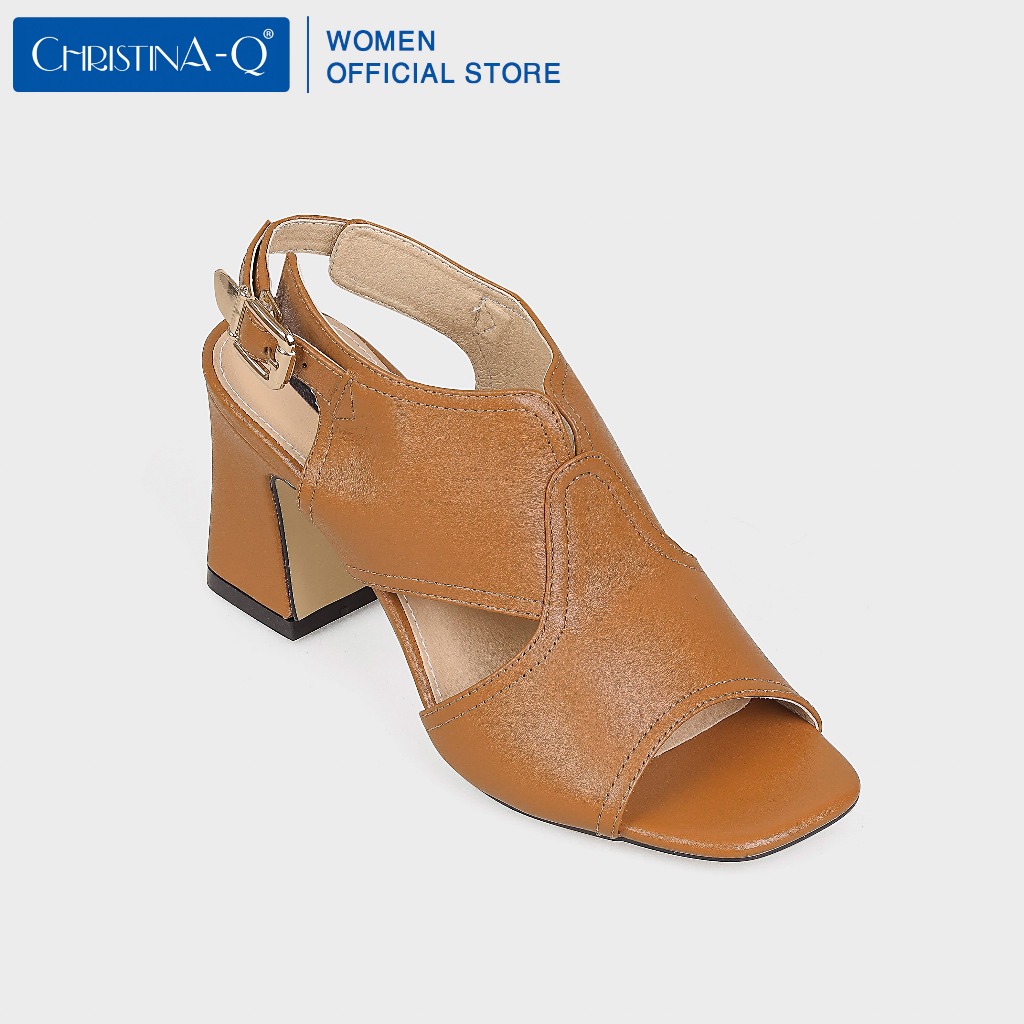 Giày Sandals Nữ Gót Trụ ChristinA-Q XDN325