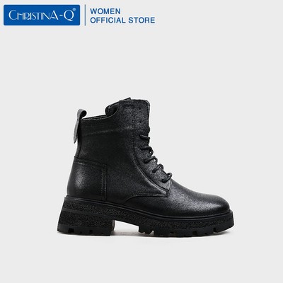 Giày boots nữ mũi tròn CHRISTINA-Q BOT116