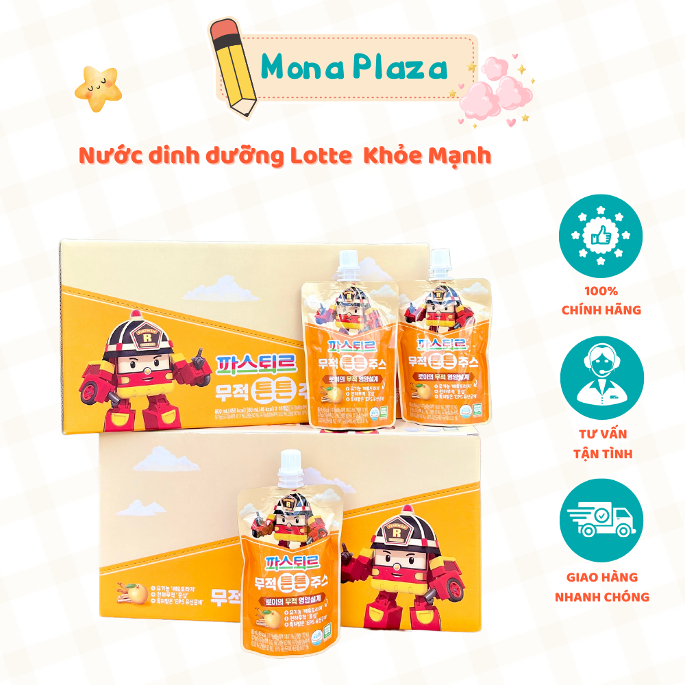 Nước Dinh Dưỡng LOTTE KHOẺ MẠNH - Bổ Sung Vitamin Giúp Trẻ Ăn Ngon Miệng