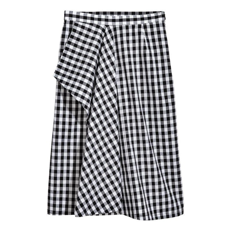 Váy xếp ly ca rô