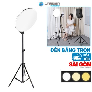 Đèn LED Hình Tròn PF-26 PF-45 BT35 Kèm Chân 2m Cho Studio Livestream Spa,Chuôi E27 LR Bóng UFO 50W