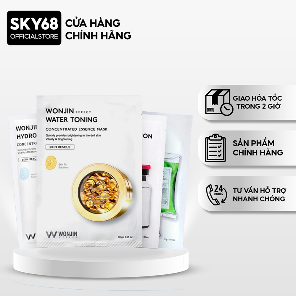Mặt nạ chăm sóc da chuyên sâu Wonjin DR Wonjin các loại tách lẻ 1 miếng 30ml