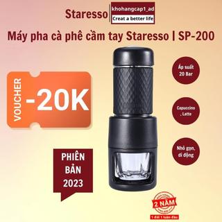 Máy pha cà phê Staresso cầm tay SP-200 du lịch, cắm trại áp suất cao pha Espresso nguyên chất không dùng pin hoặc điện