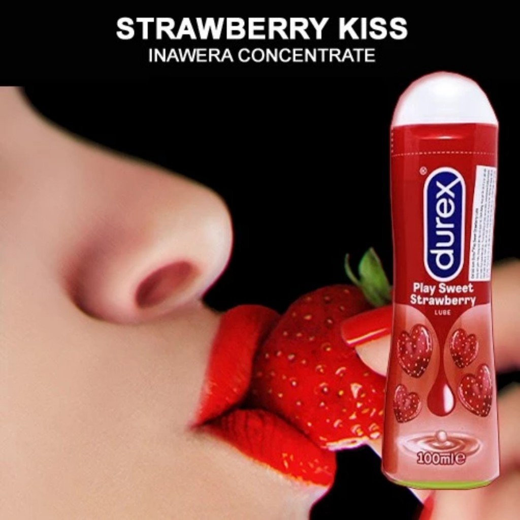 Gel bôi trơn Durex Play Strawberry hương dâu 100ml/chai gốc nước tăng khoái cảm khi quan hệ chính hãng