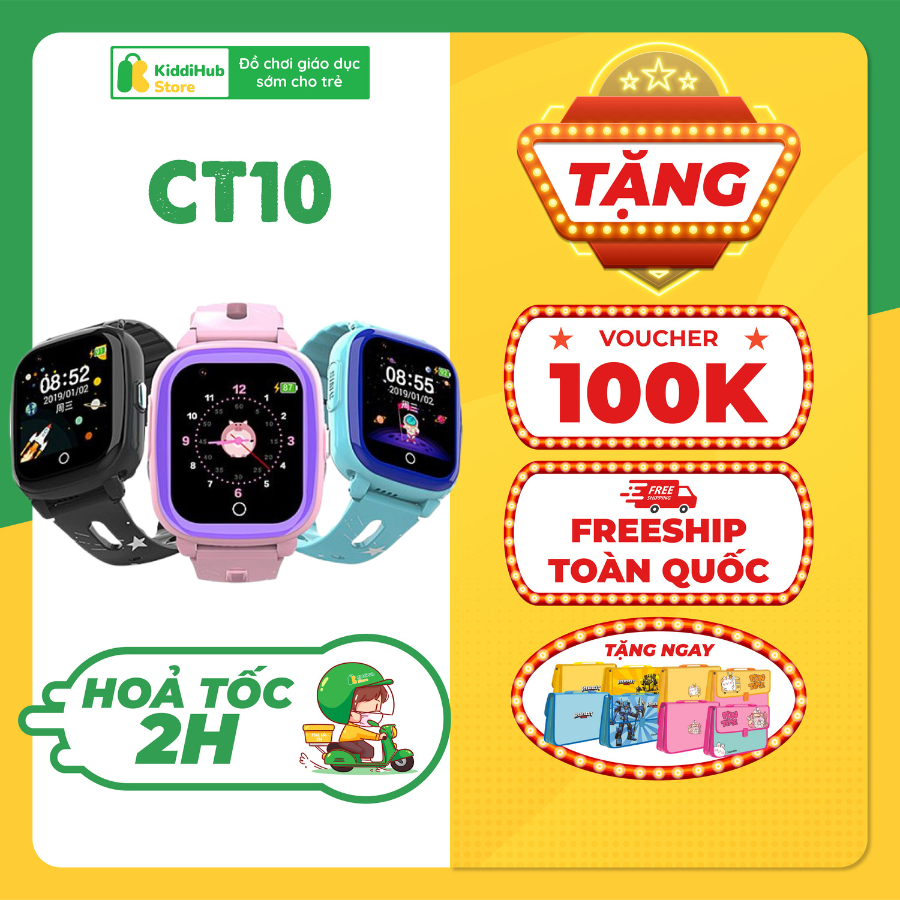 Wonlex CT10 - Đồng Hồ Định Vị Thông Minh Chính Hãng - Nhiều Chức Năng ( SOS, Videocall) - Chống Nước Và An Toàn Cho Trẻ