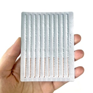 Kim châm cứu vô trùng dùng 01 lần Tianxie vỉ 10 cán đồng