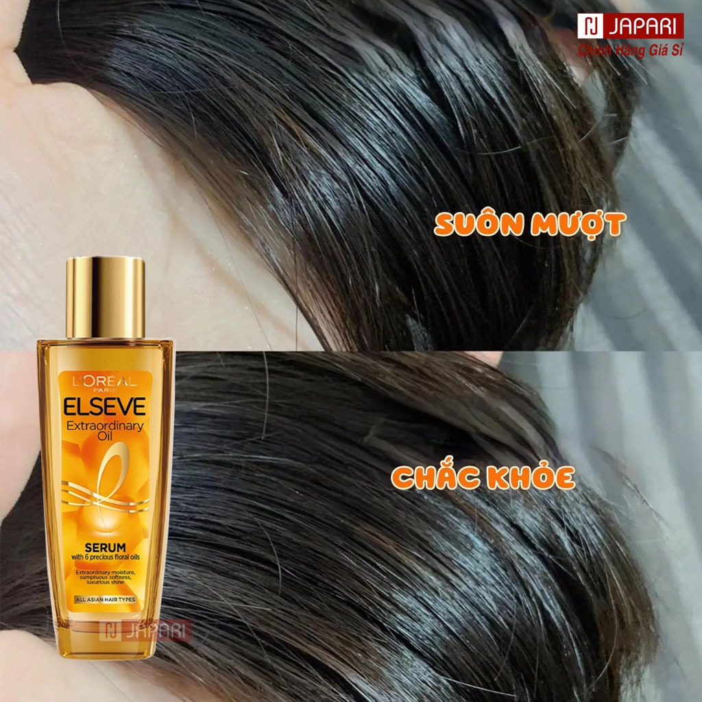 Tinh Dầu Dưỡng Tóc Loreal CHÍNH HÃNG 30ml/100ml - Serum Dưỡng Tóc L Oreal Phục Hồi Tóc, Dưỡng Tóc Suôn Mượt - Japari